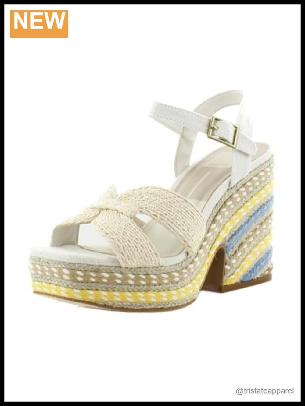 Dolce Vita Cale Leather Wedge Sandals with Bow and Ankle Strap